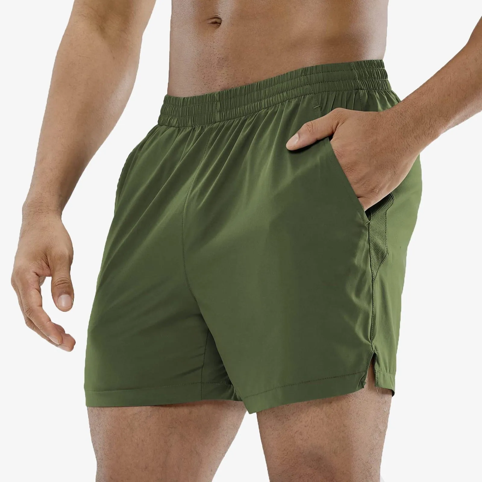 Men's Workout Shorts 5 Inches Running Shorts with Pockets