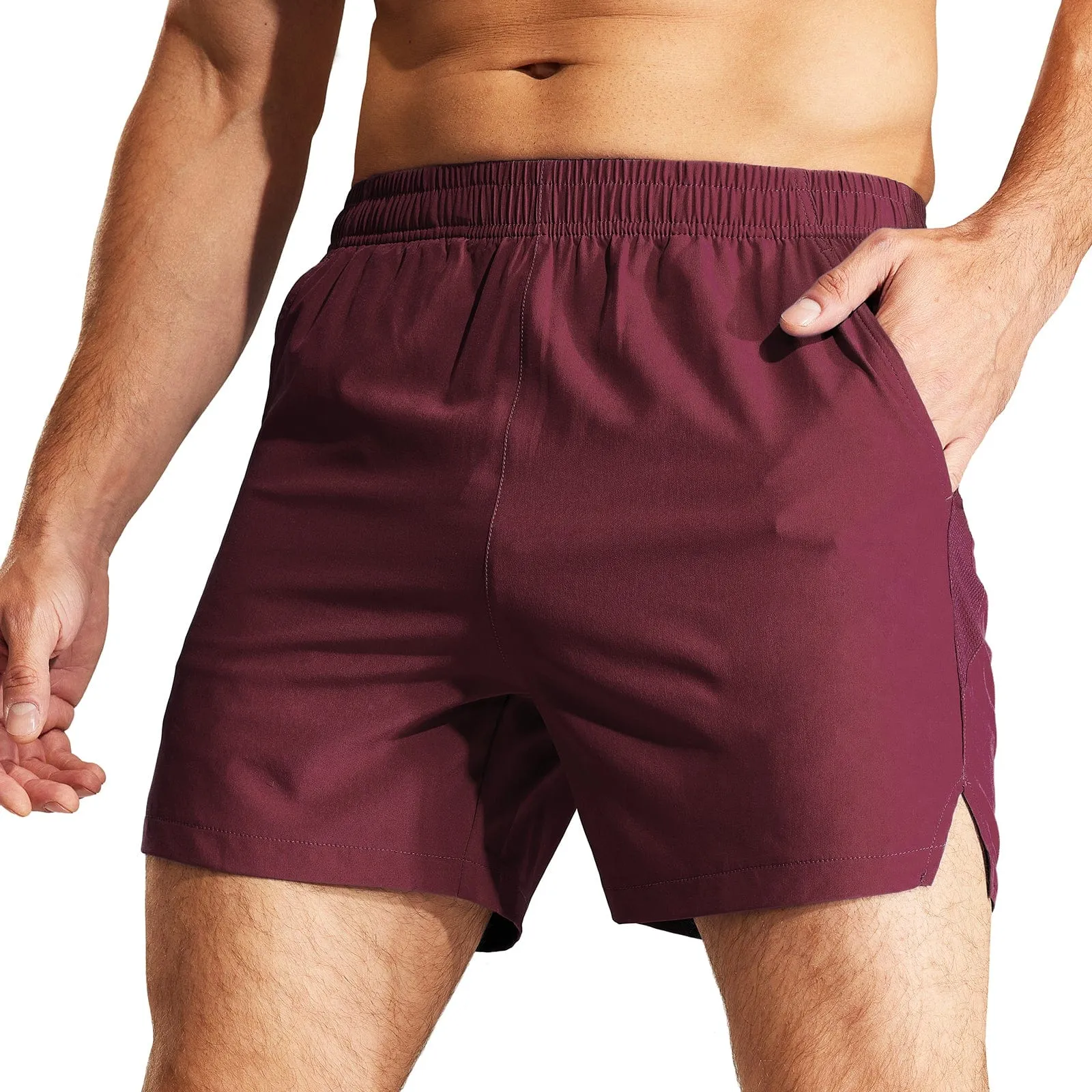 Men's Workout Shorts 5 Inches Running Shorts with Pockets