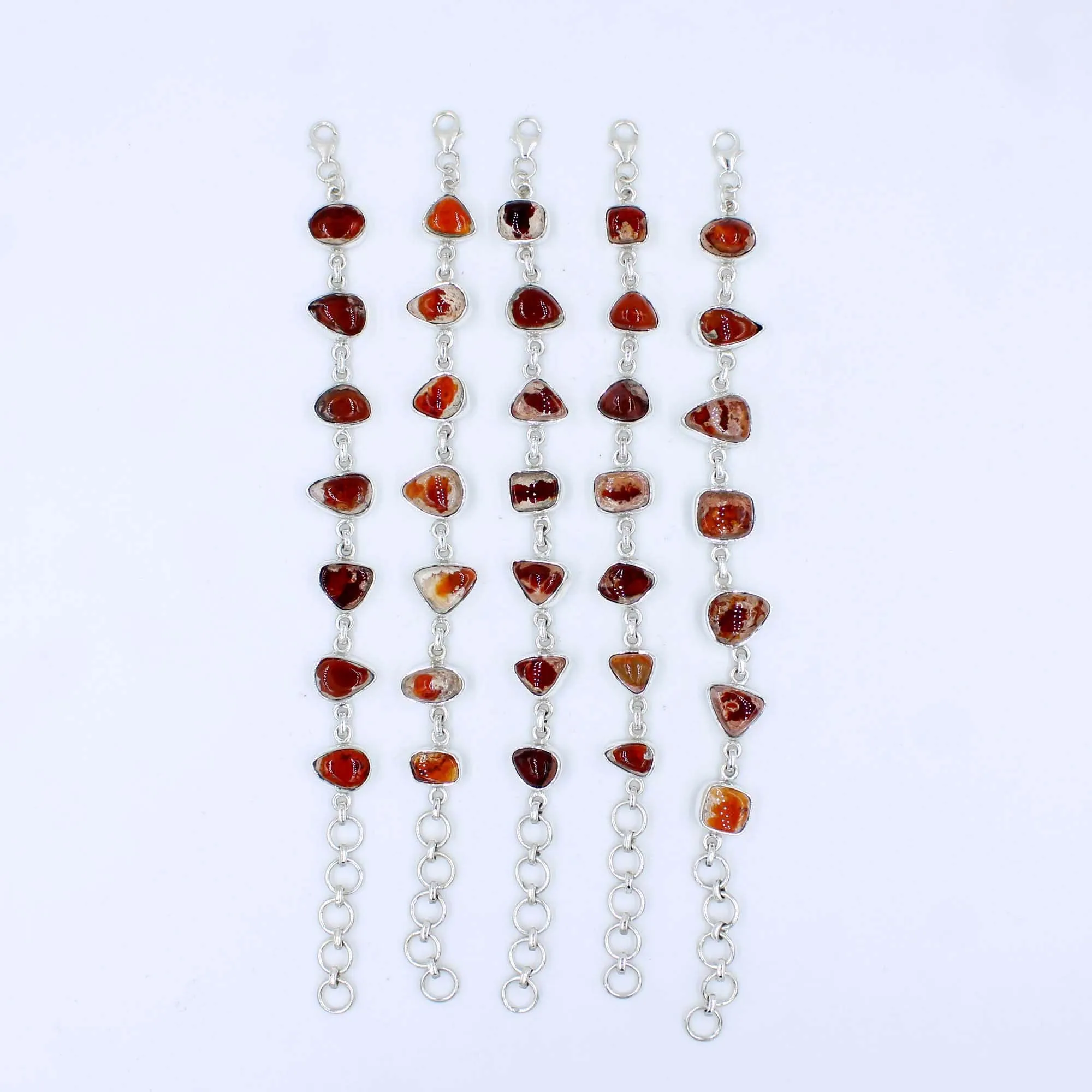 Mexican Opal Sterling Silver Bracelets - Gift for Her