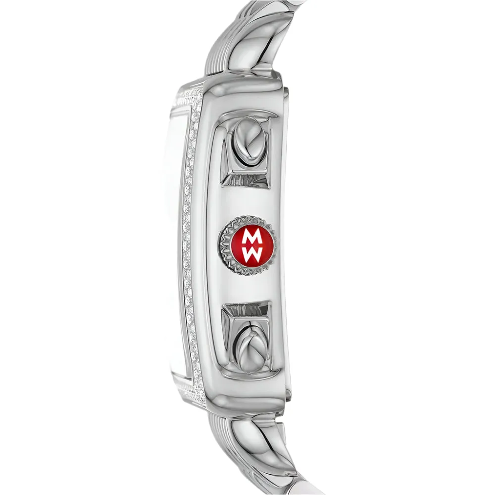 Michele Deco Diamond High Shine Stainless Steel Watch