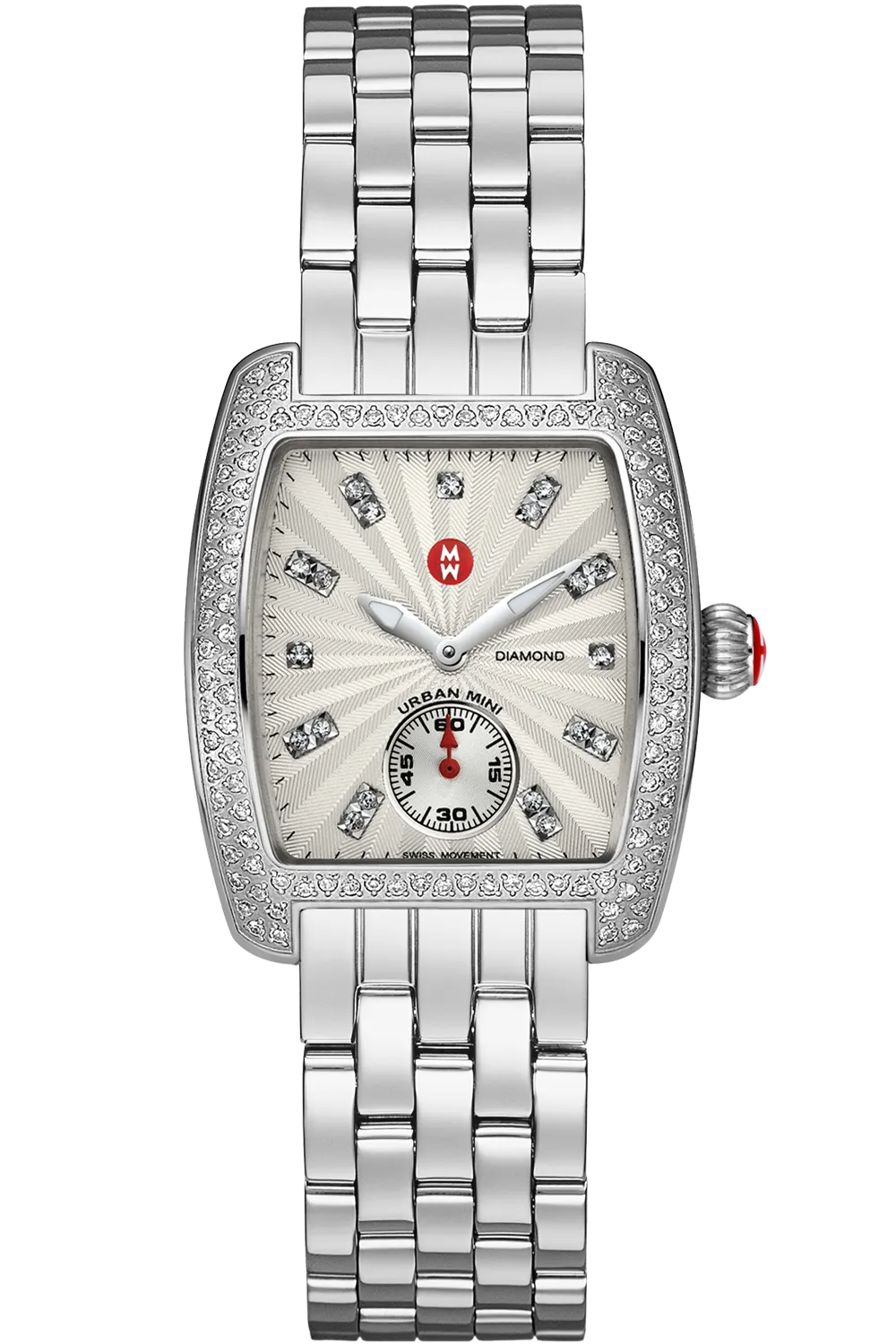 MICHELE URBAN MINI QUARTZ MOVEMENT DIAMOND WATCH