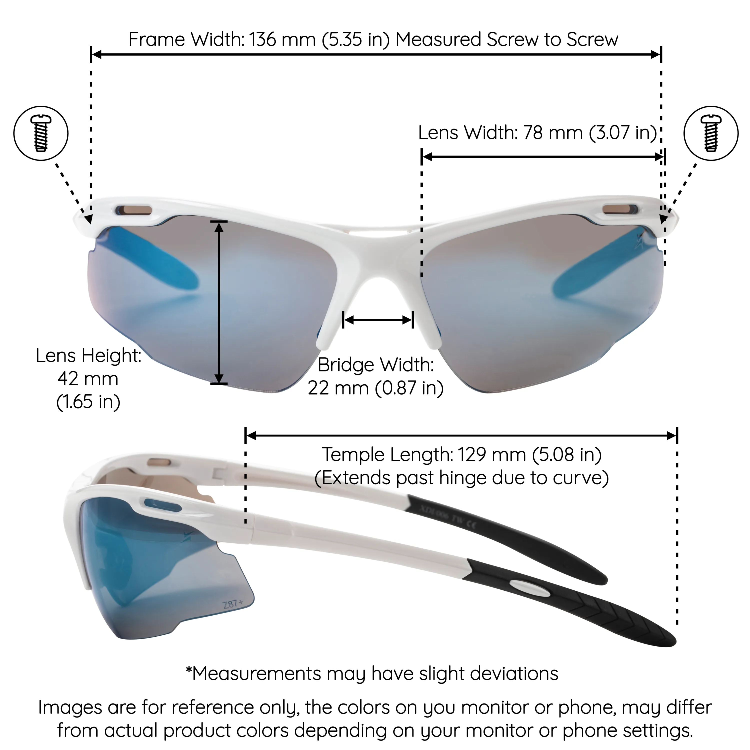 Mirror Lens 006-1 Blue