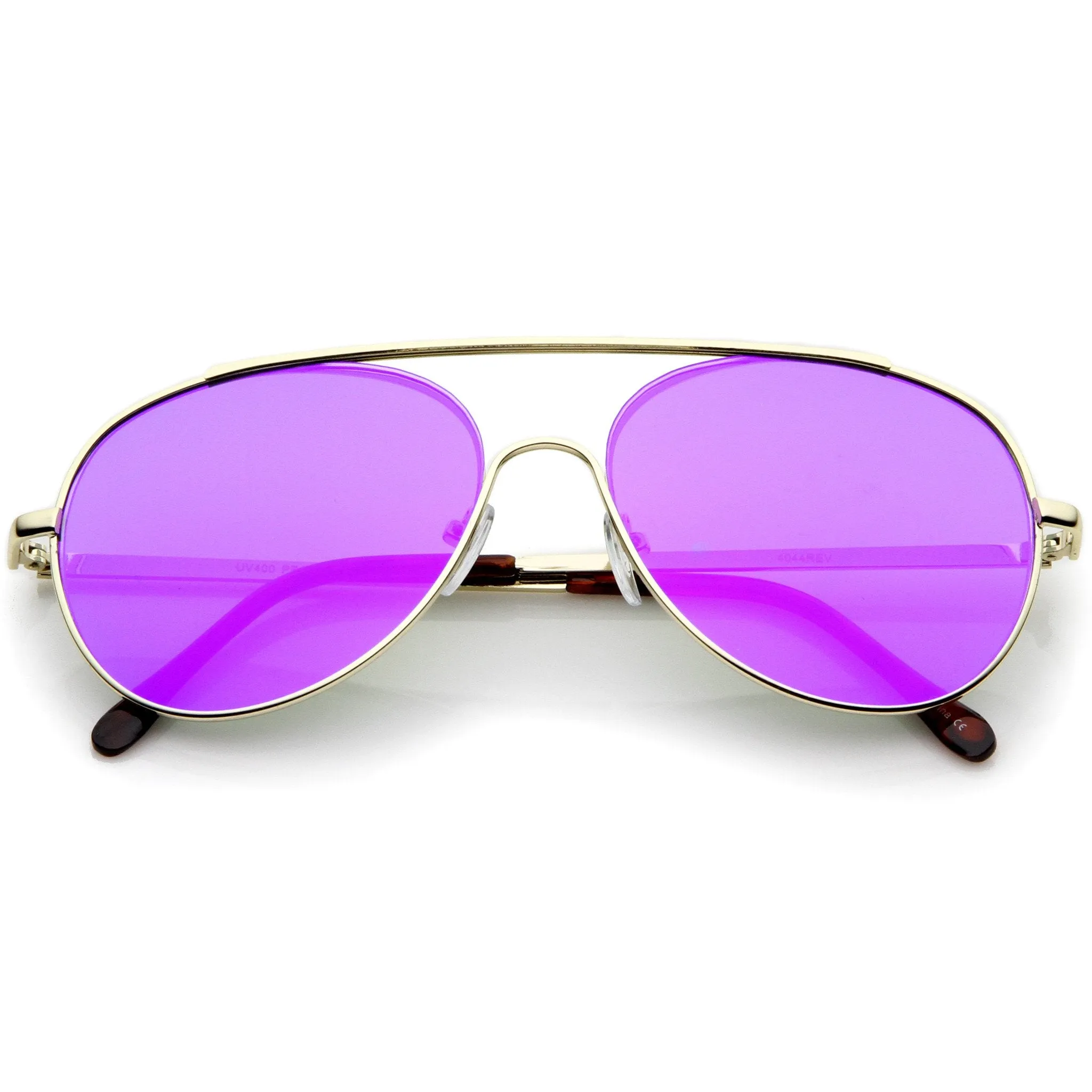 Modern Center Focus Mirror Lens Aviator Sunglasses A511