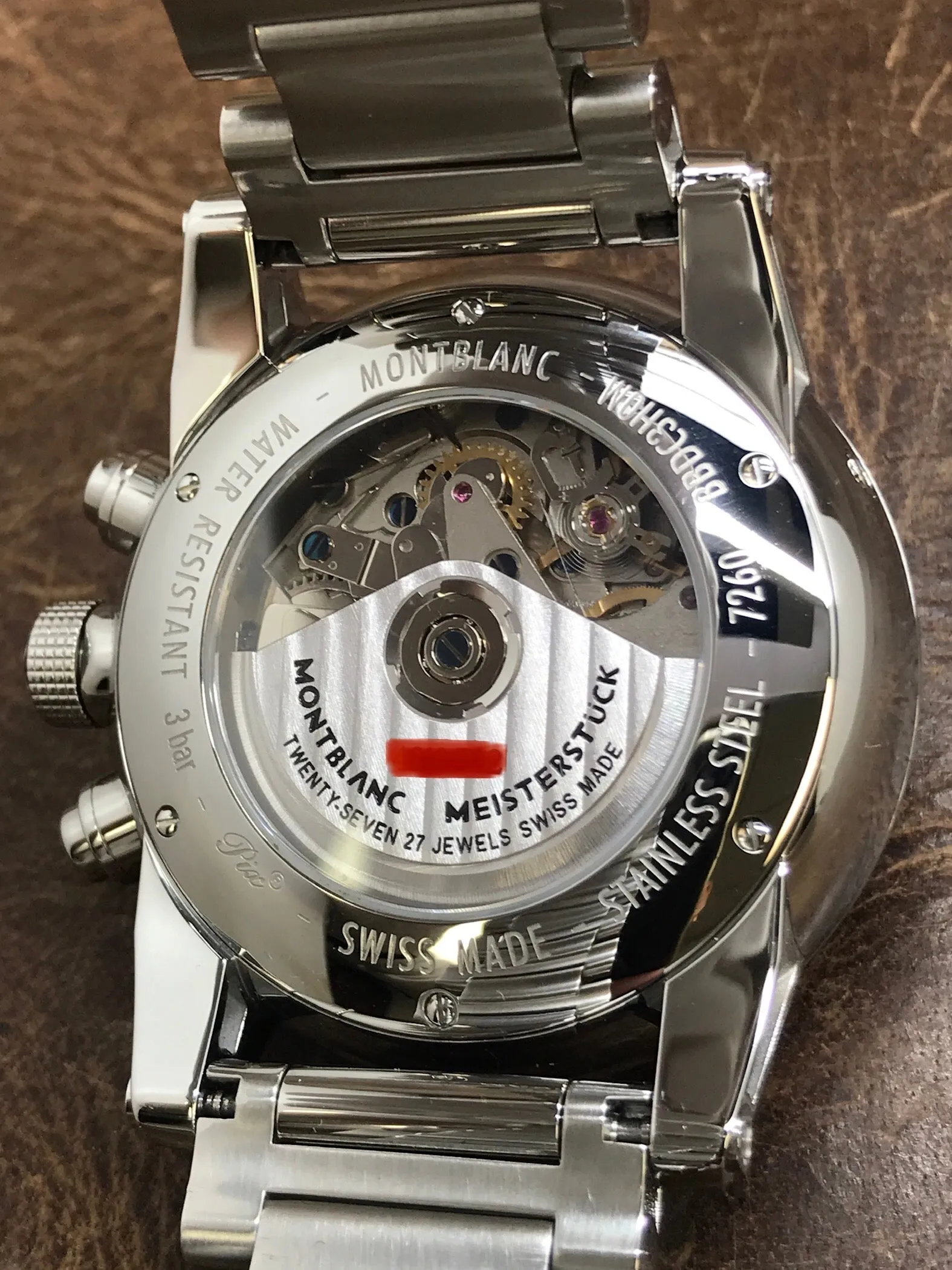Montblanc TimeWalker Chronograph 7260 Black Dial Automatic Men's Watch