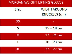Morgan 'Shark' Weight Lifting Gloves