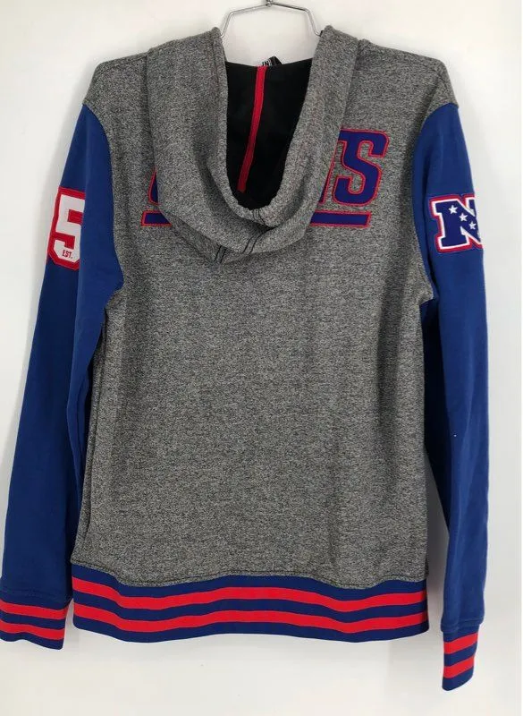 NFL Men's Gray New York Giants Football Reversible Jacket - Size M