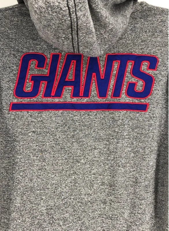 NFL Men's Gray New York Giants Football Reversible Jacket - Size M