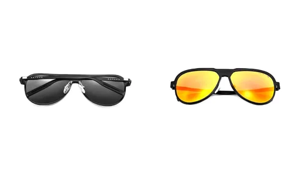 Orange Polarized Luxury Aviator Sunglasses for Men - Classy Style