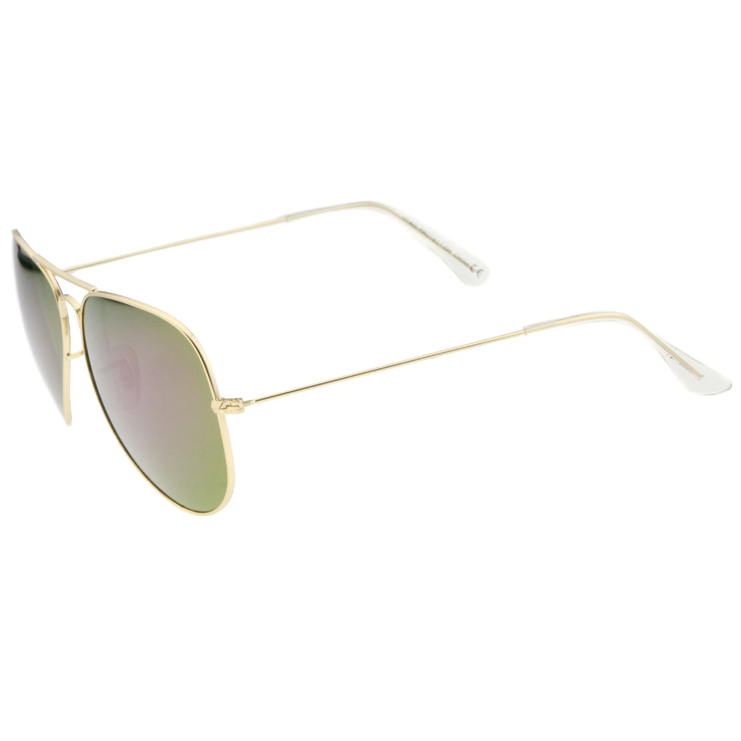 Oversize Premium Design Matte Metal Aviator Sunglasses 61mm A805