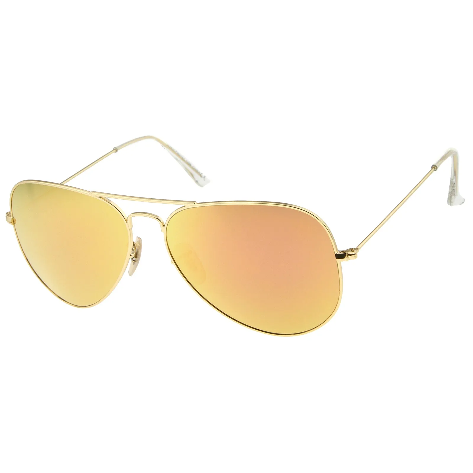 Oversize Premium Design Matte Metal Aviator Sunglasses 61mm A805