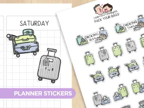 Pack Your Bags Planner Stickers