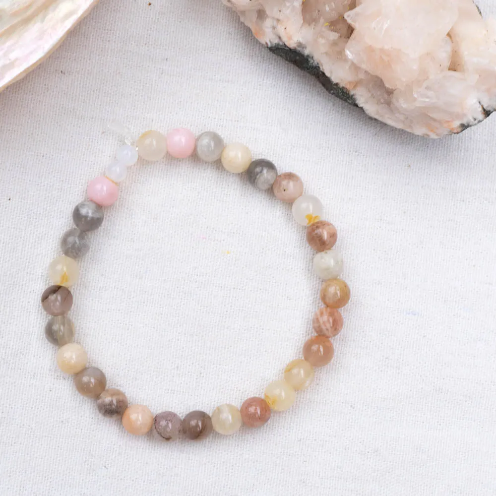 Peach Moonstone Bracelet | Calm   Love