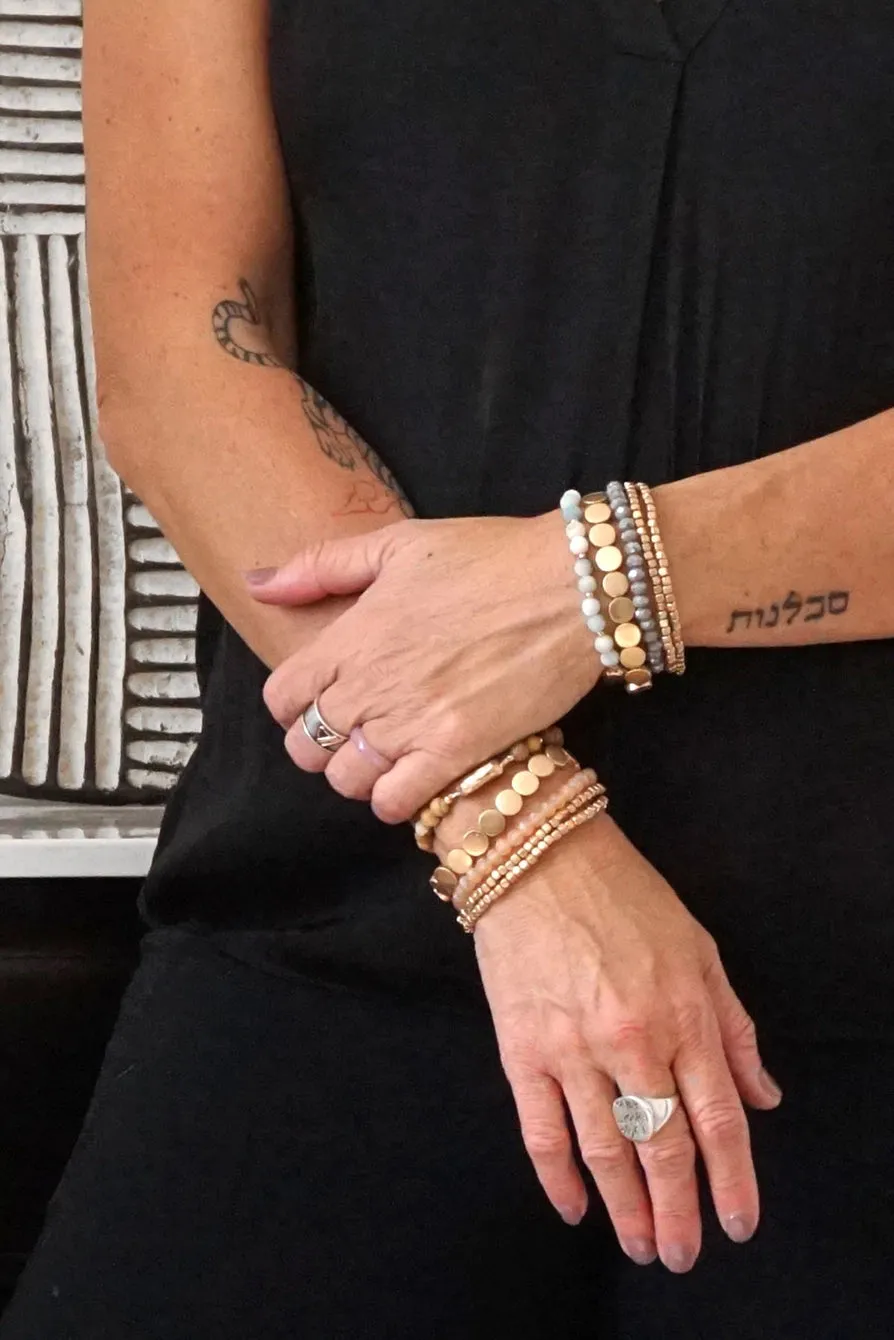 PennyLine inc. - 5 Piece Boho Beaded Bracelet Stack