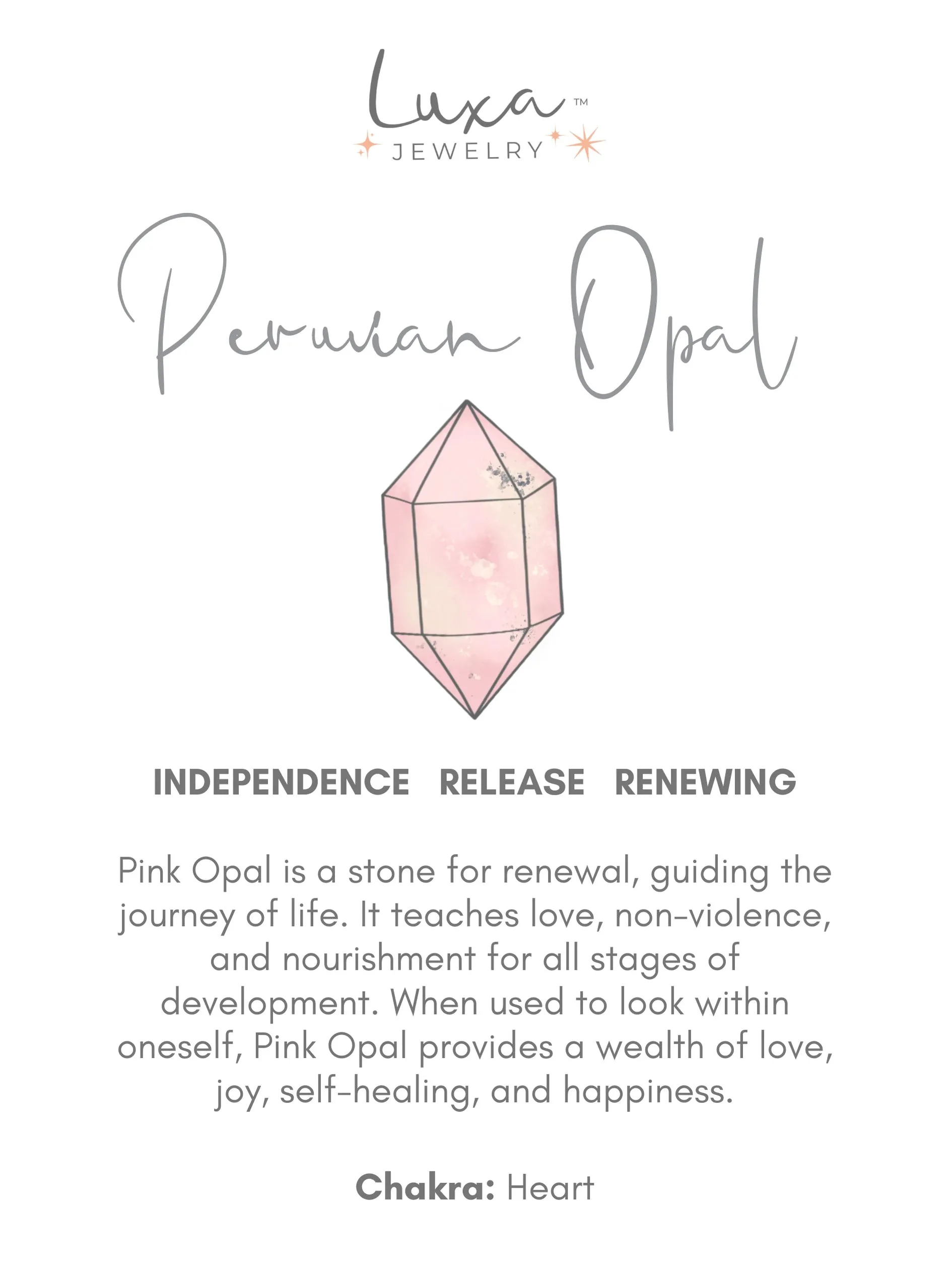 Pink Peruvian Opal on Mauve Apollo Wrap
