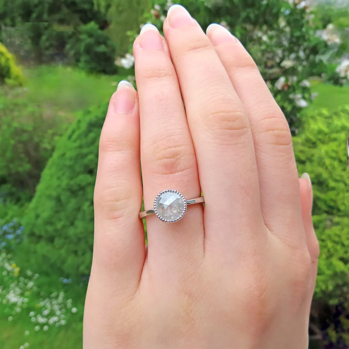 Platinum Icy Diamond Solitaire Engagement Ring