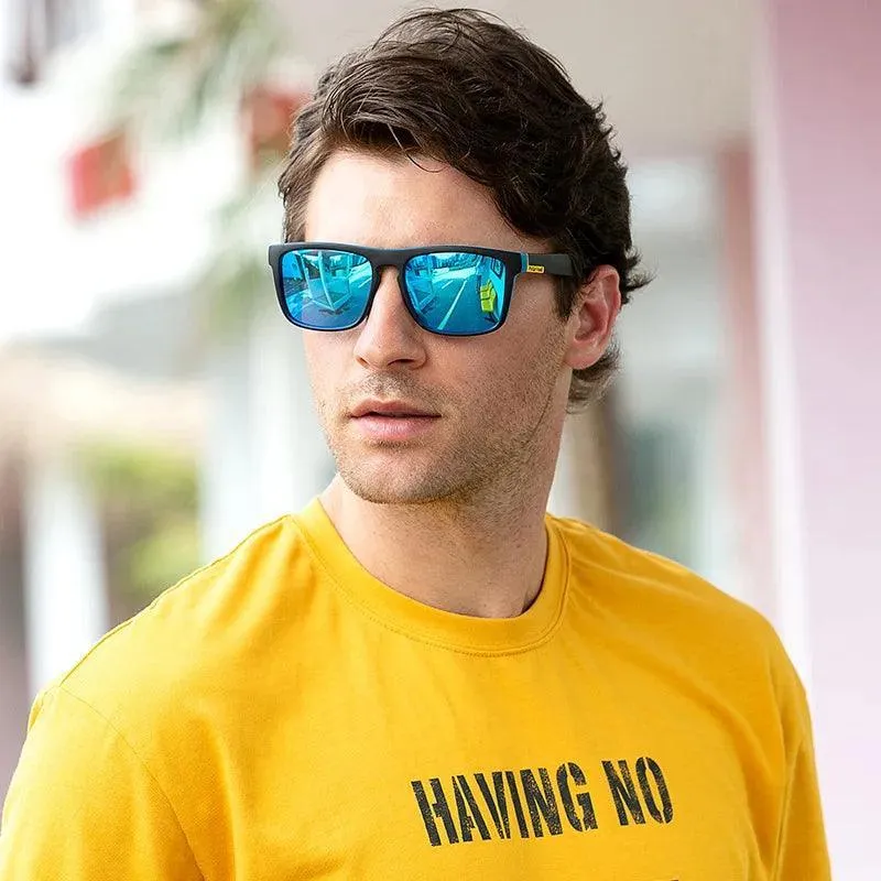 Polarized Sunglasses For Men – Stylish Square Frame with UV400 Protection and Polarized Lenses, Perfect for Driving, Fishing, and Outdoor Activities
