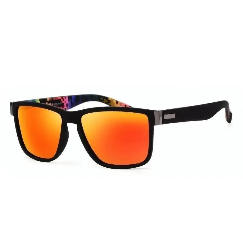 Polarized Sunglasses For Men – Stylish Square Frame with UV400 Protection and Polarized Lenses, Perfect for Driving, Fishing, and Outdoor Activities