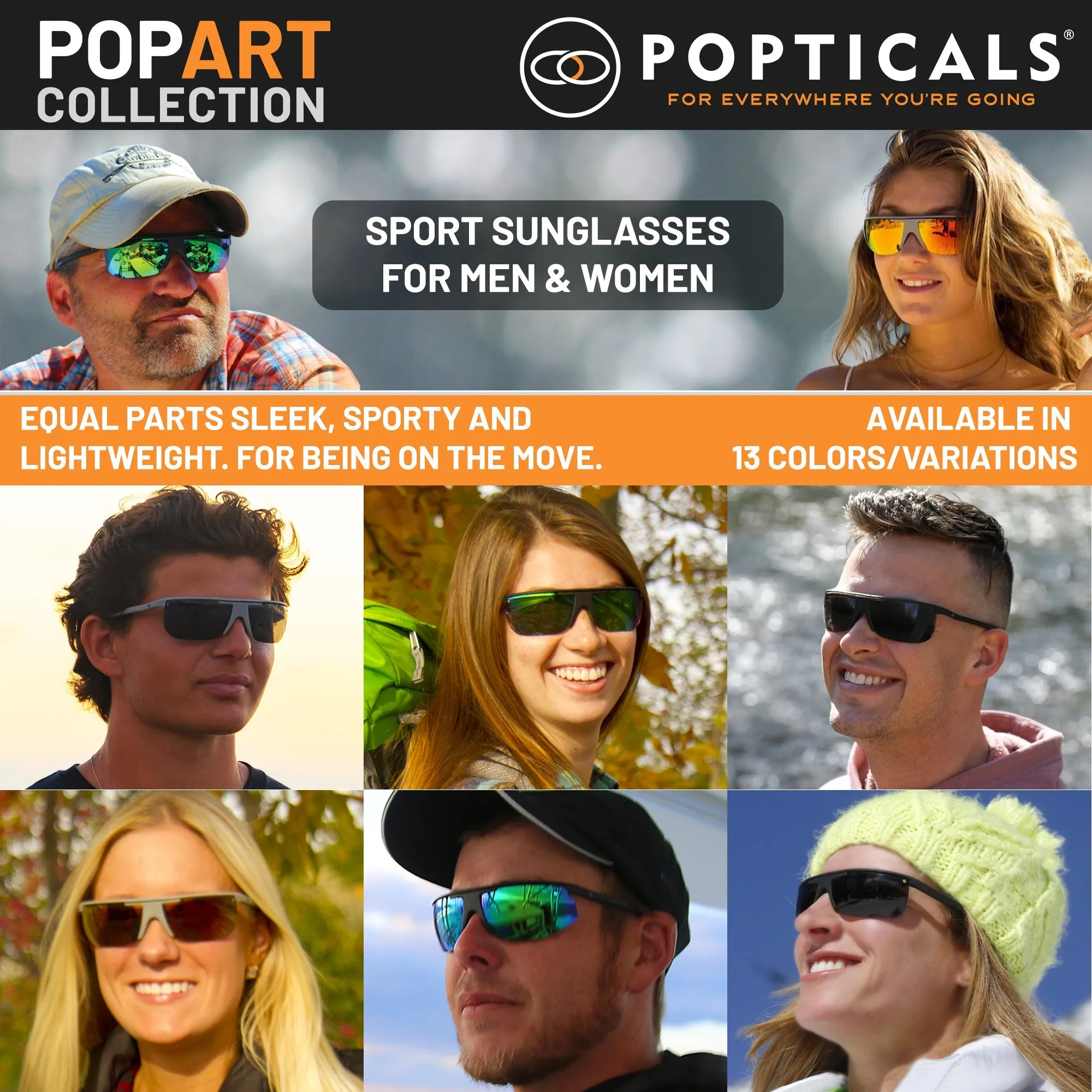POPART | Polarized, Matte Black, Brown Lens