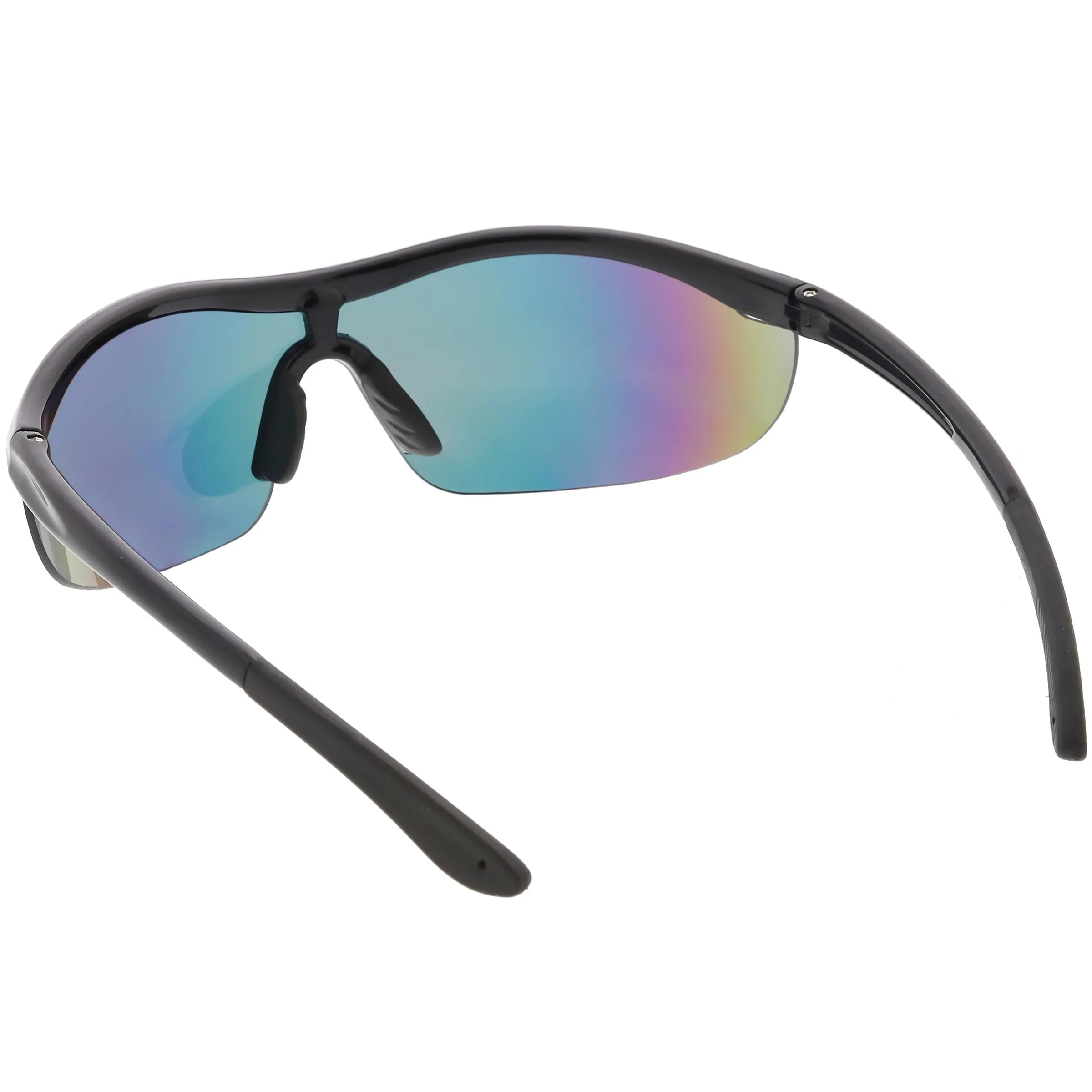 Premium TR-90 Sports Wrap Half Frame Shield Sunglasses C799 77mm