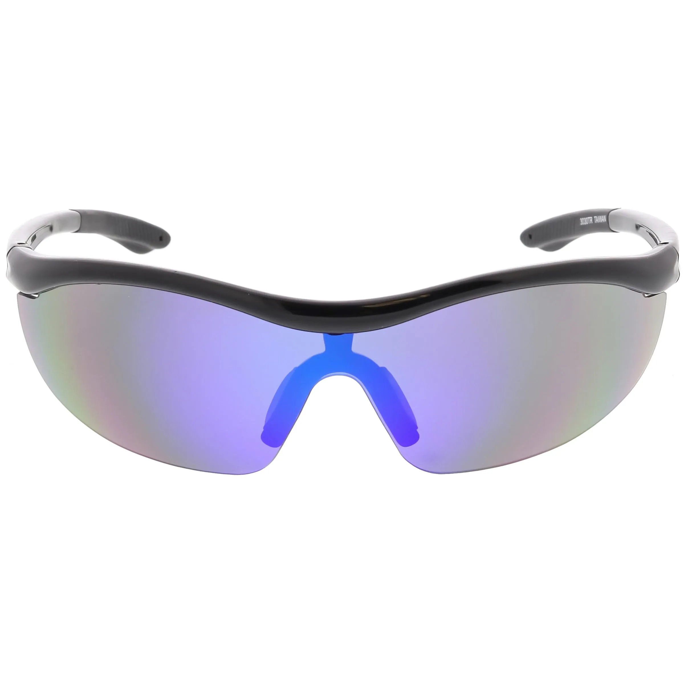 Premium TR-90 Sports Wrap Half Frame Shield Sunglasses C799 77mm