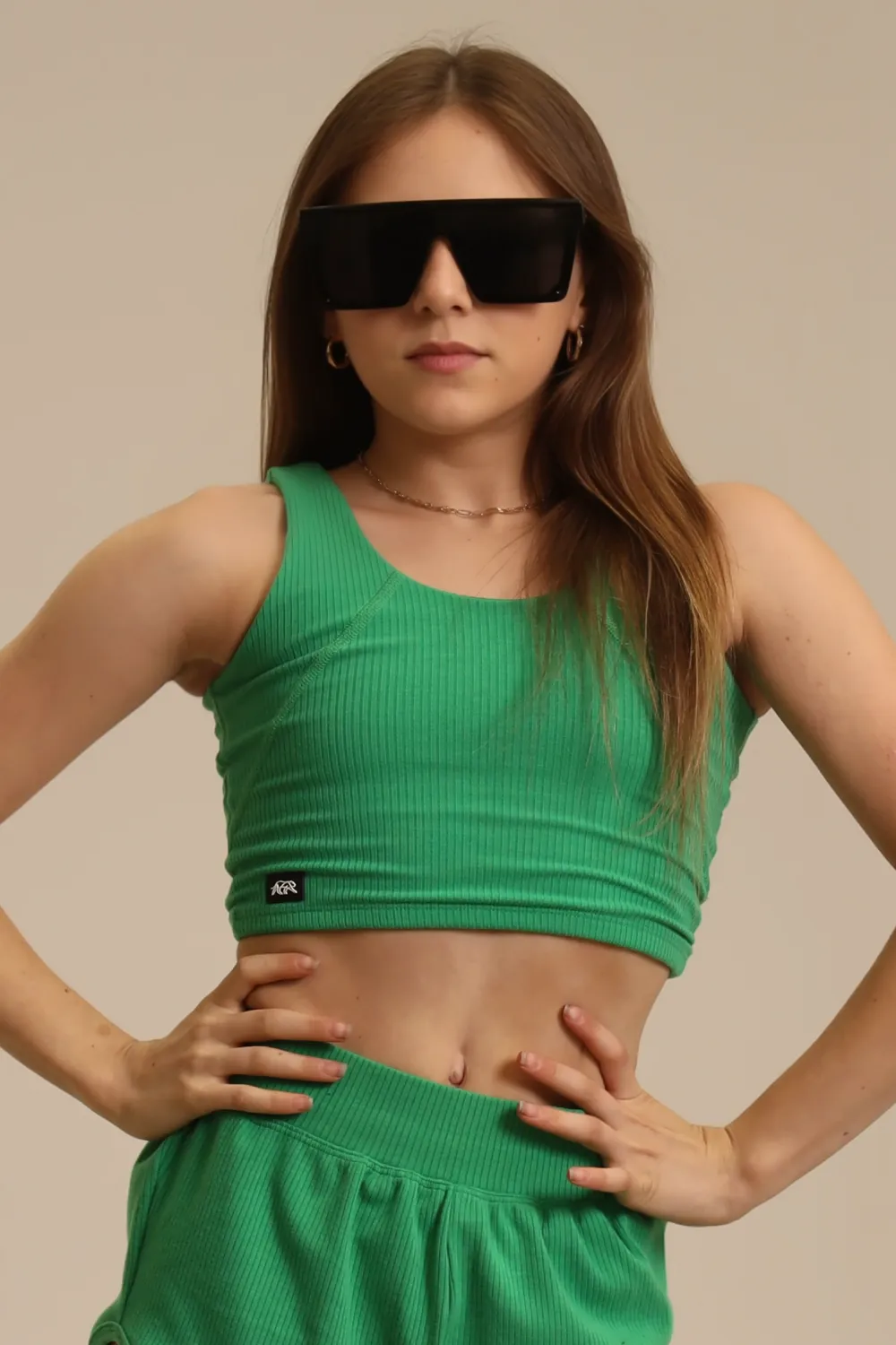 Pure Reversible Tank - Kelly - FINAL SALE