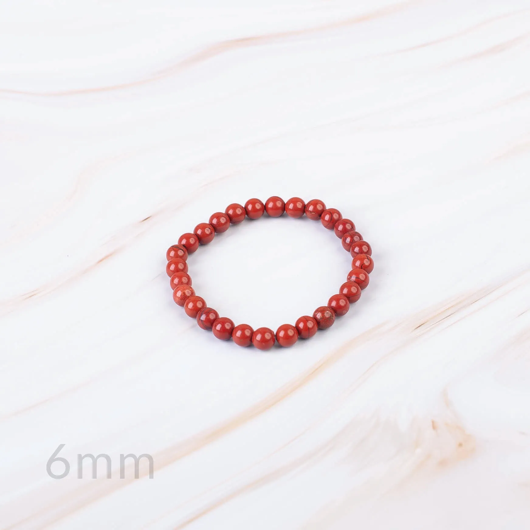 Red Jasper Beaded Bracelet