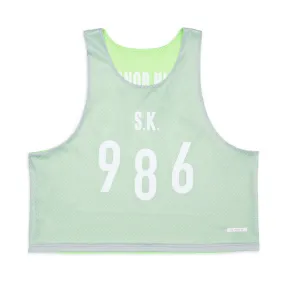 Reversible Ball Jersey - Grey & Neon Green Mesh