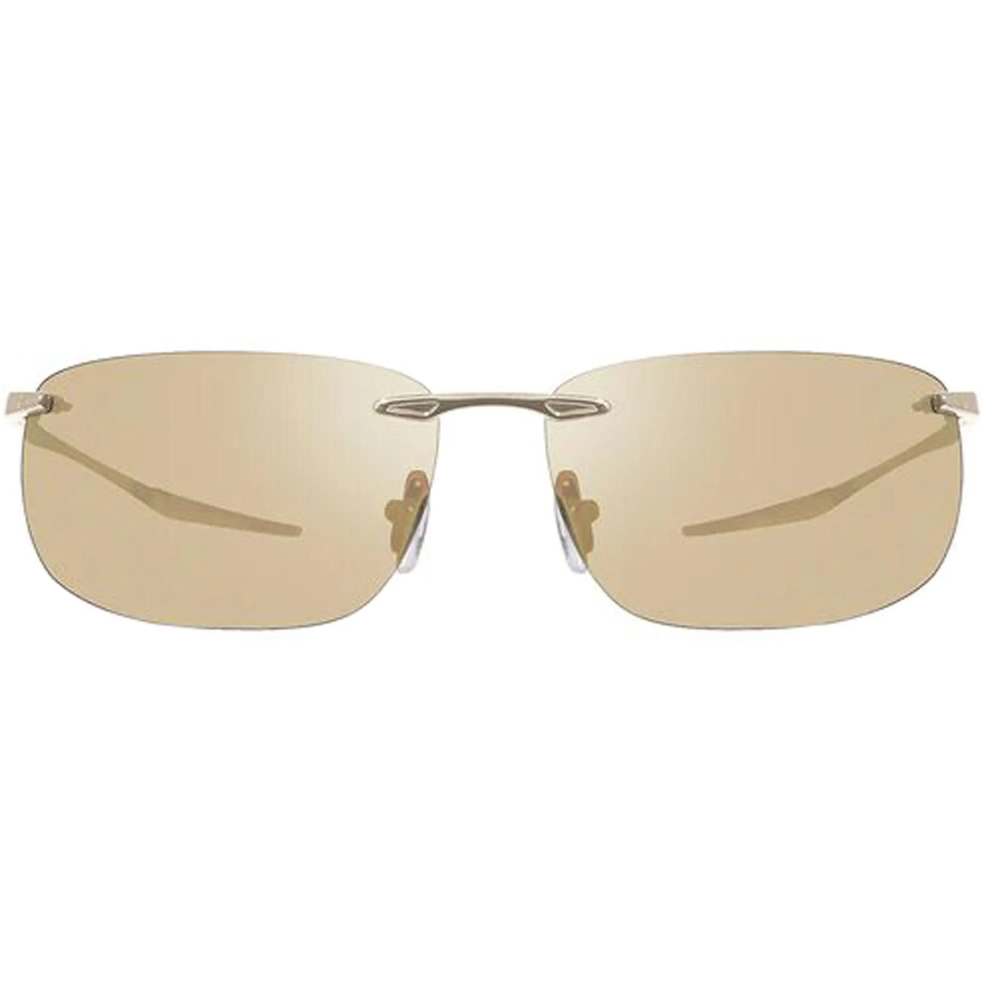 Revo Men's Sunglasses - Descend Z Shiny Gold Rimless Frame Champagne Lens | 1170 04 CH