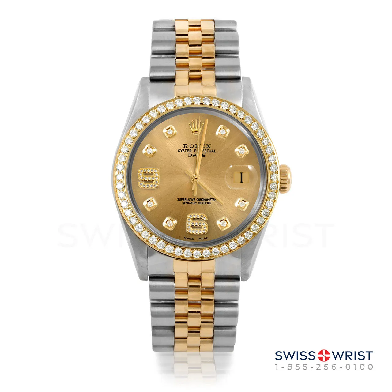 Rolex Date 34mm | 1500-TT-CHM-8DA69-BDS-JBL