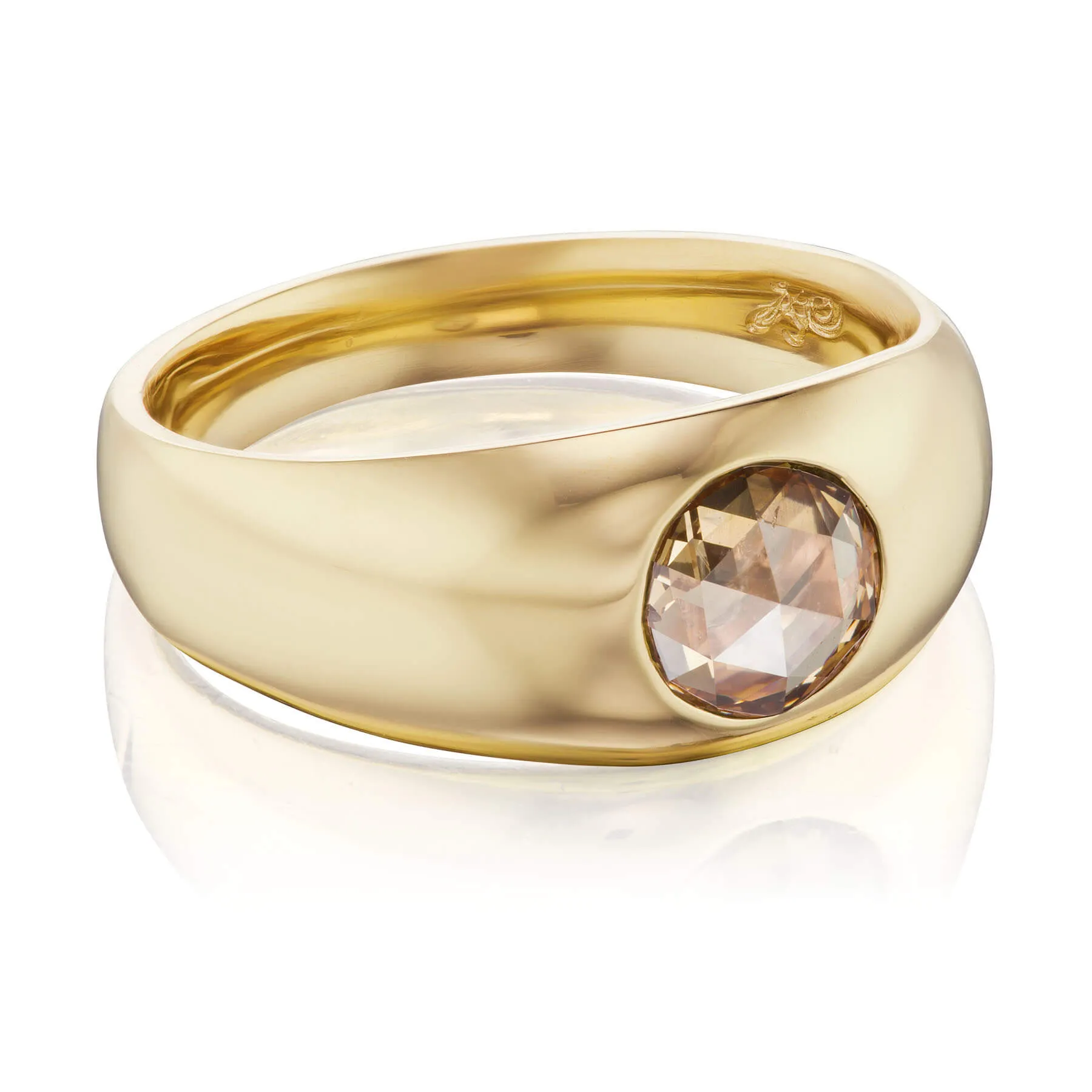 Rose Cut Gypsy Ring