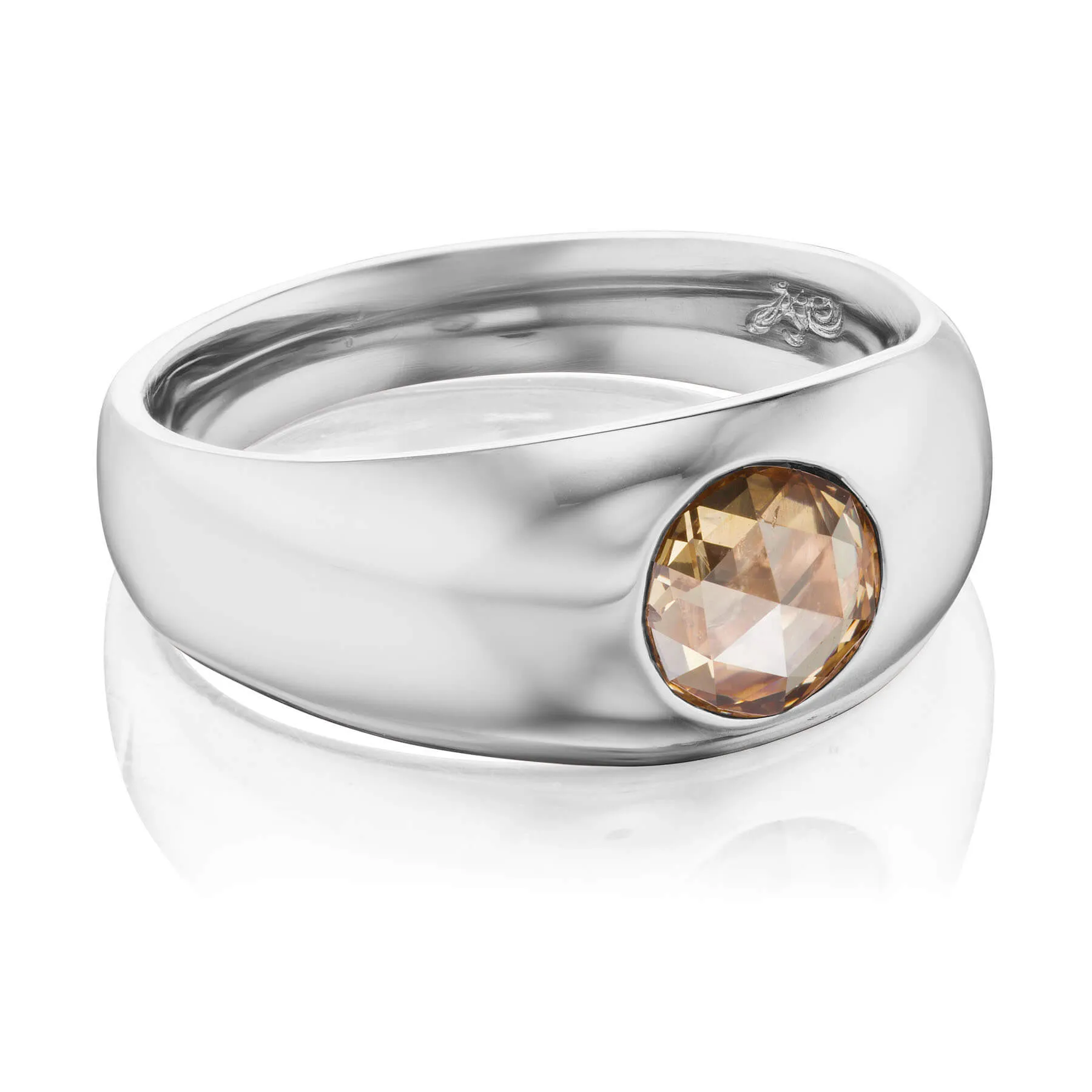 Rose Cut Gypsy Ring