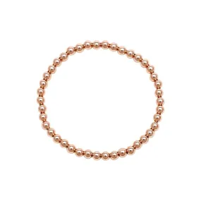 Rose Gold Beaded Bracelet 5mm