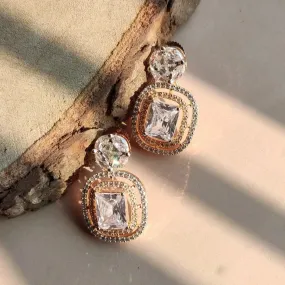 Rose Gold Diamond Earrings