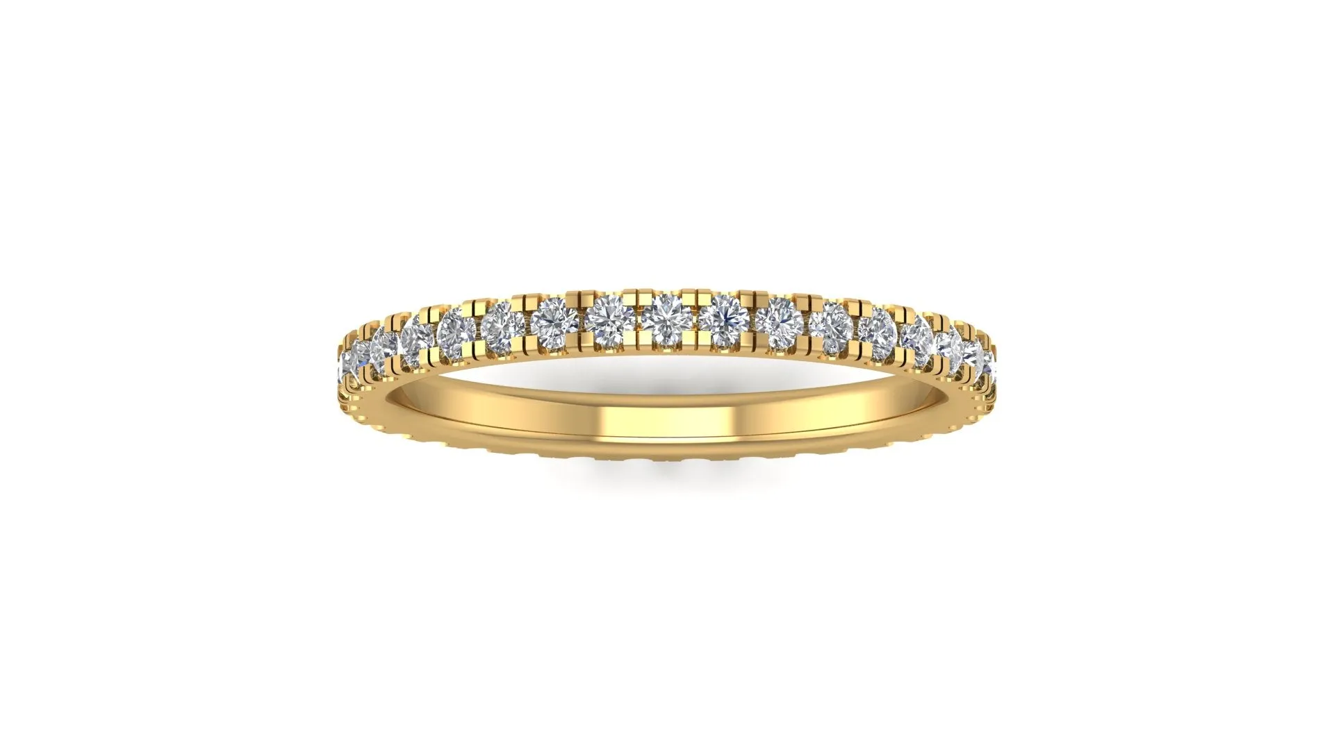 Round Diamond Eternity Engagement Ring