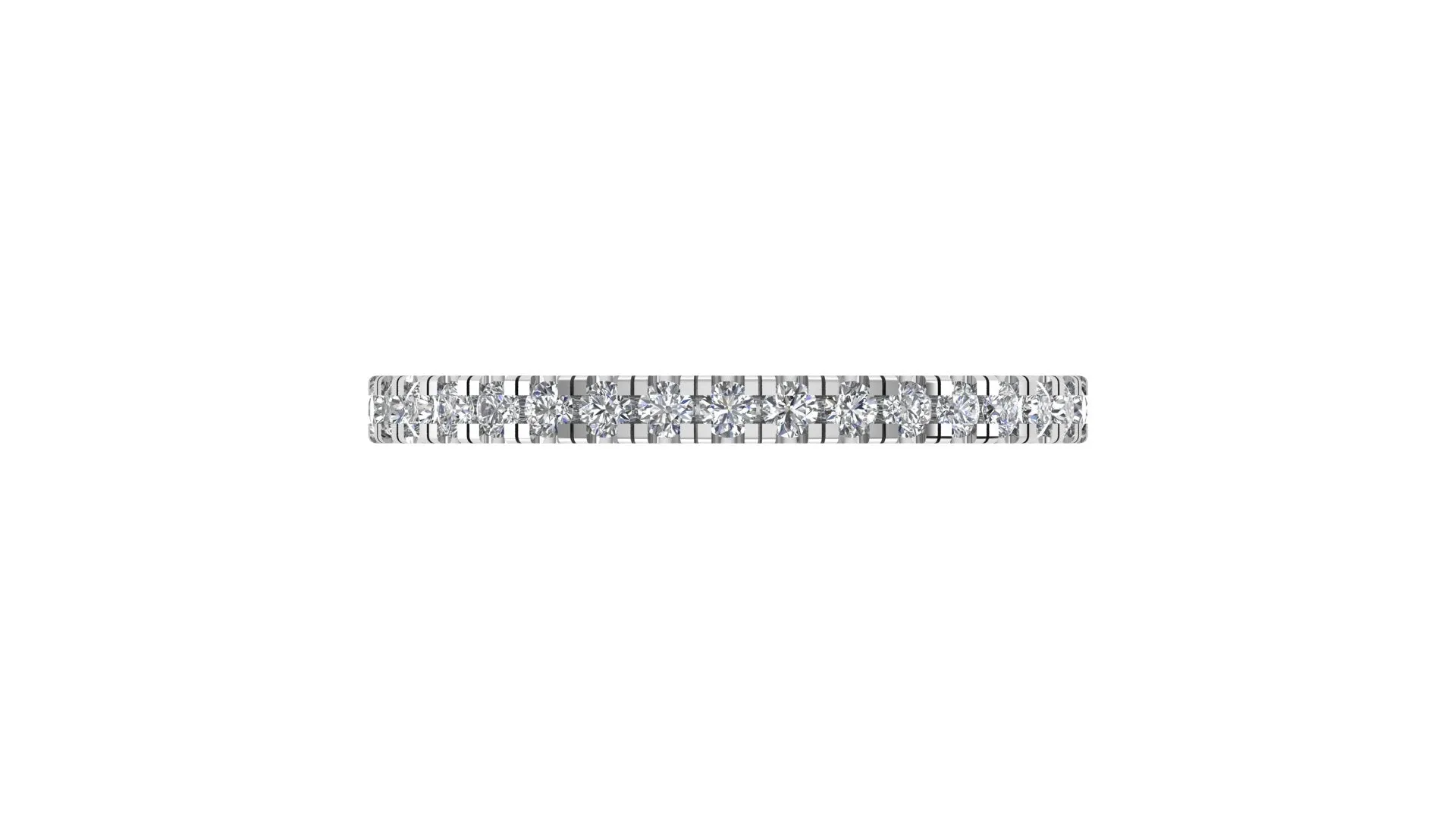 Round Diamond Eternity Engagement Ring
