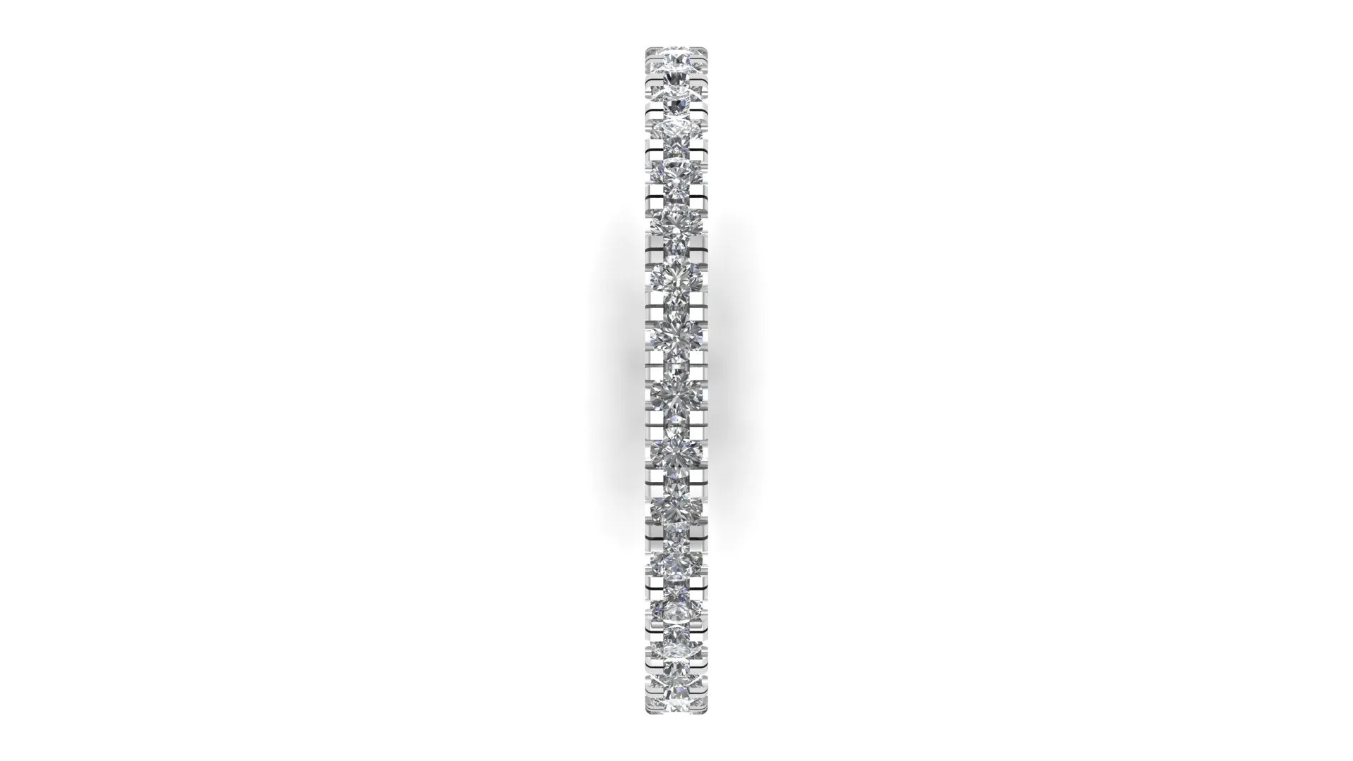 Round Diamond Eternity Engagement Ring