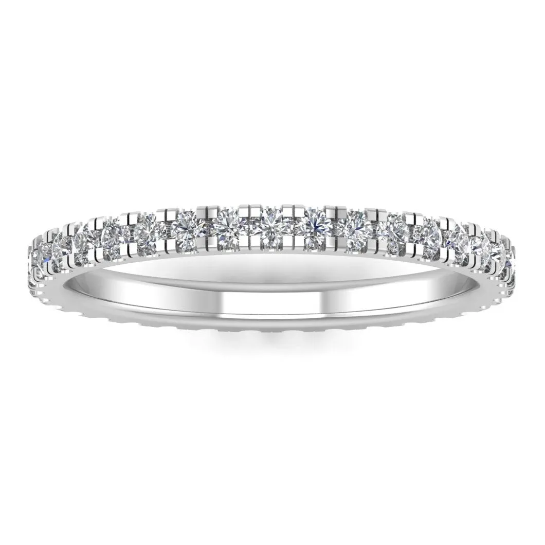 Round Diamond Eternity Engagement Ring