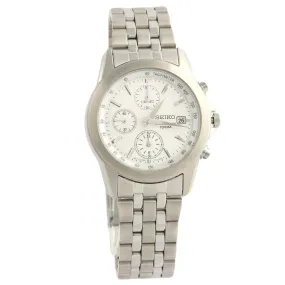Seiko SNDC05 Men's Chronograph Silver Dial Stainless Steel Bracelet Watch