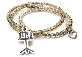  Iridescent Beaded Statement Bracelets