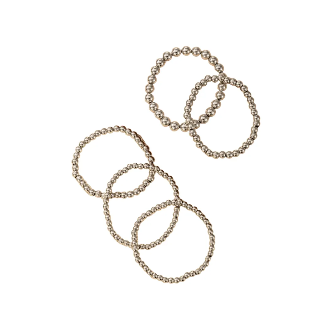 Silver Ball Bracelets