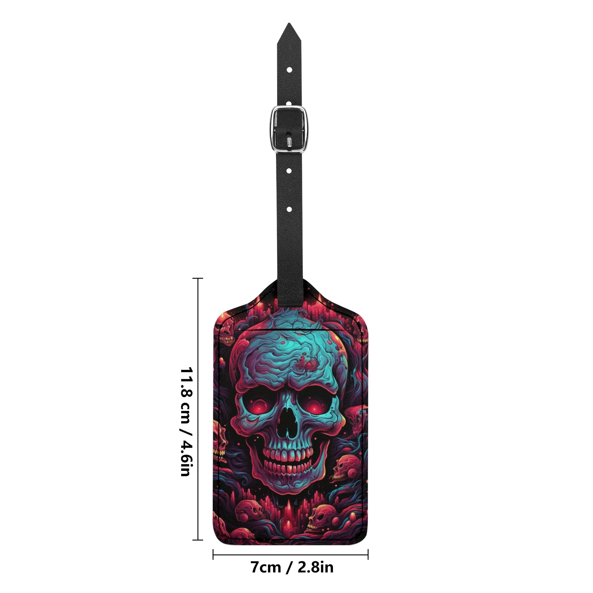 Skull Pile Luggage Tag