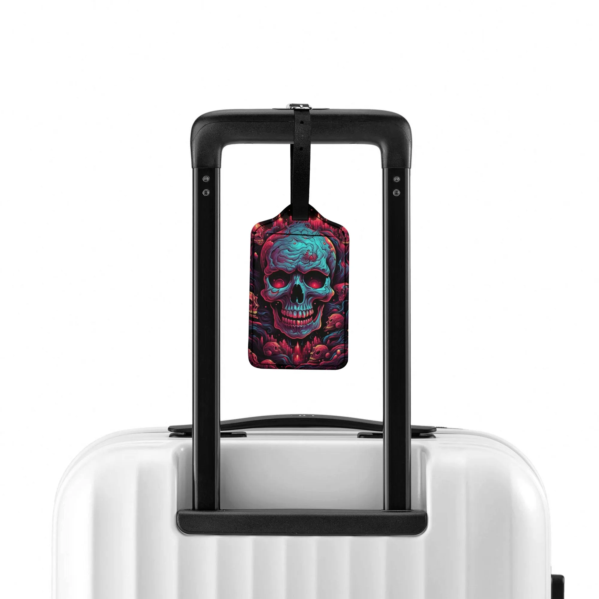 Skull Pile Luggage Tag