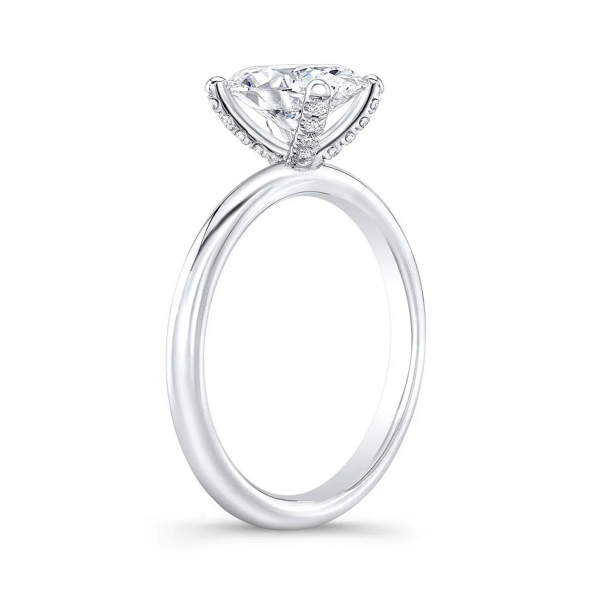 Solitaire Diamond Prong Engagement Ring Mounting
