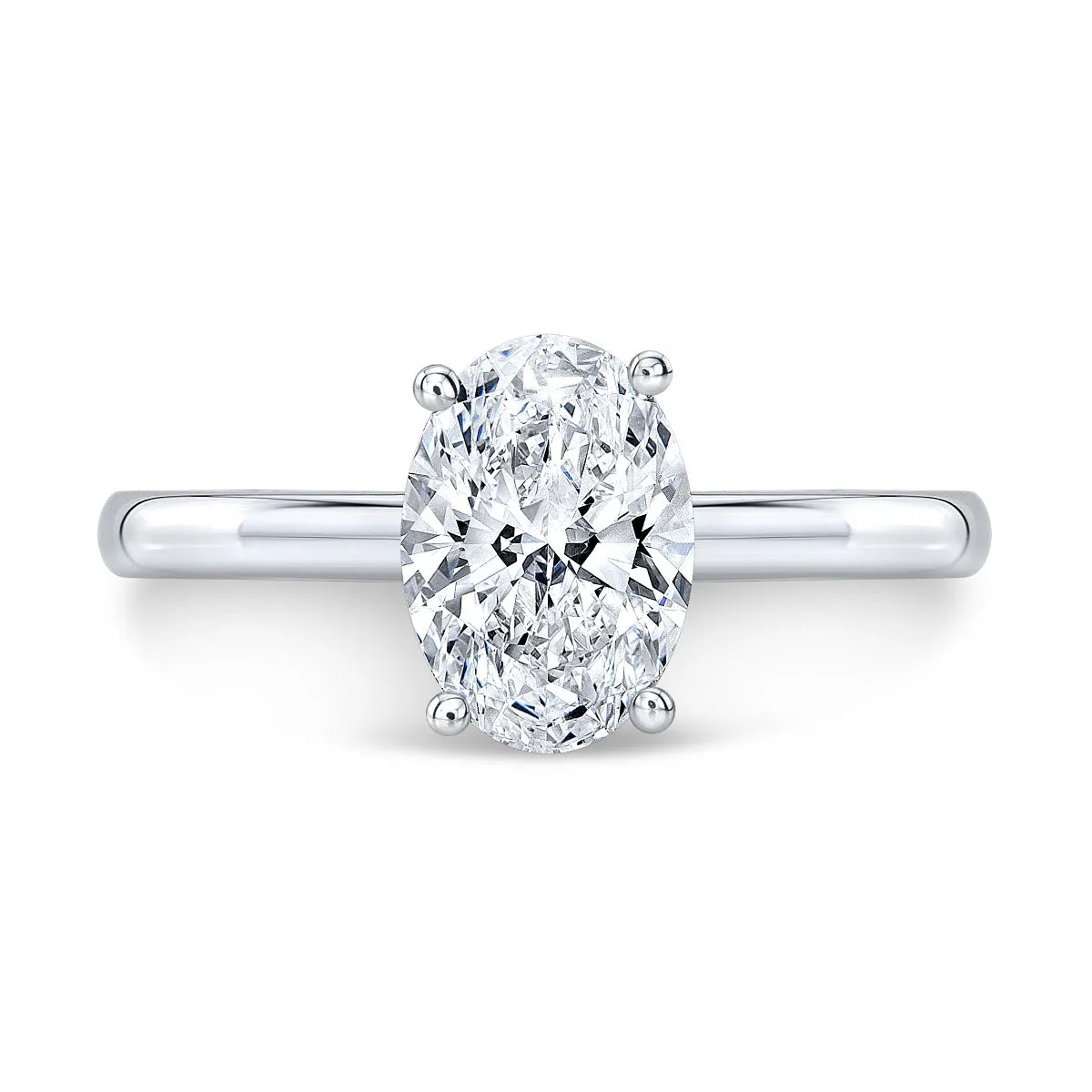 Solitaire Diamond Prong Engagement Ring Mounting