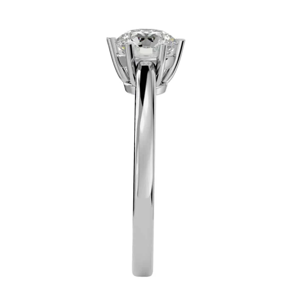 Solitaire Engagement Ring 6 Claws Basket Setting