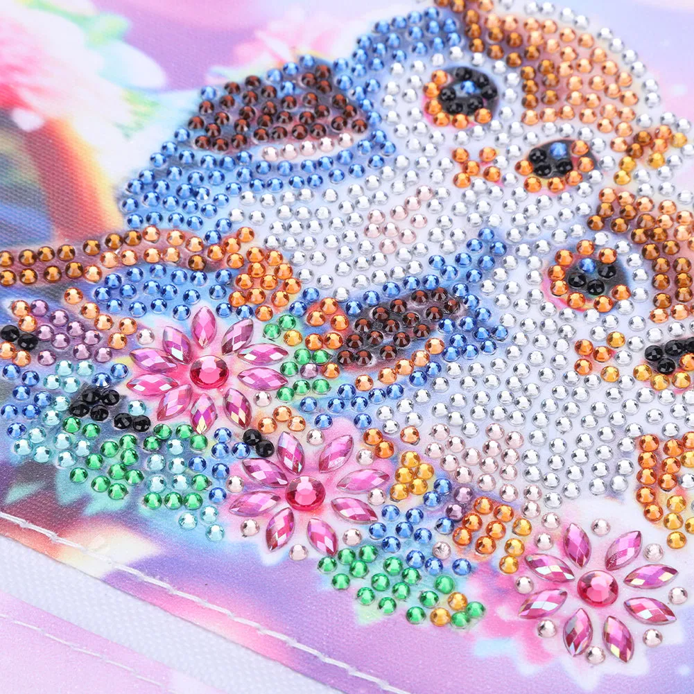 Special Shape DIY Diamond Painting Purses Diamond Art Clutch Bag(Owl On Branch)