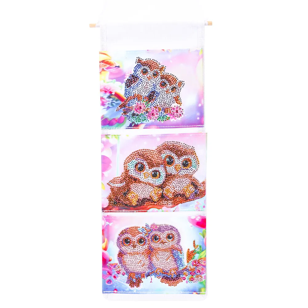 Special Shape DIY Diamond Painting Purses Diamond Art Clutch Bag(Owl On Branch)