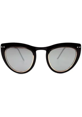 Spitfire Outward Urge Sunglasses in Black/Silver