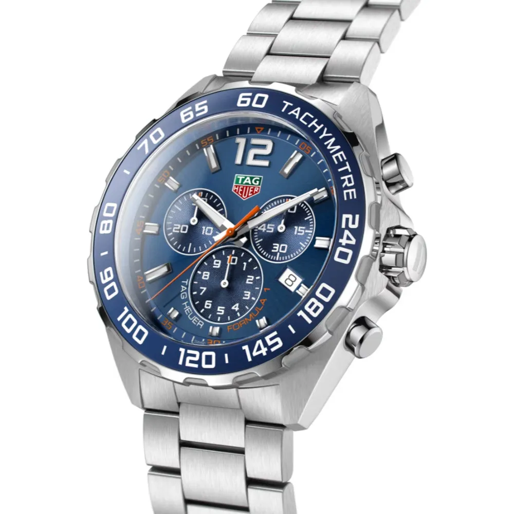 TAG Heuer Gents Formula 1 43mm Quartz Chronograph - Blue