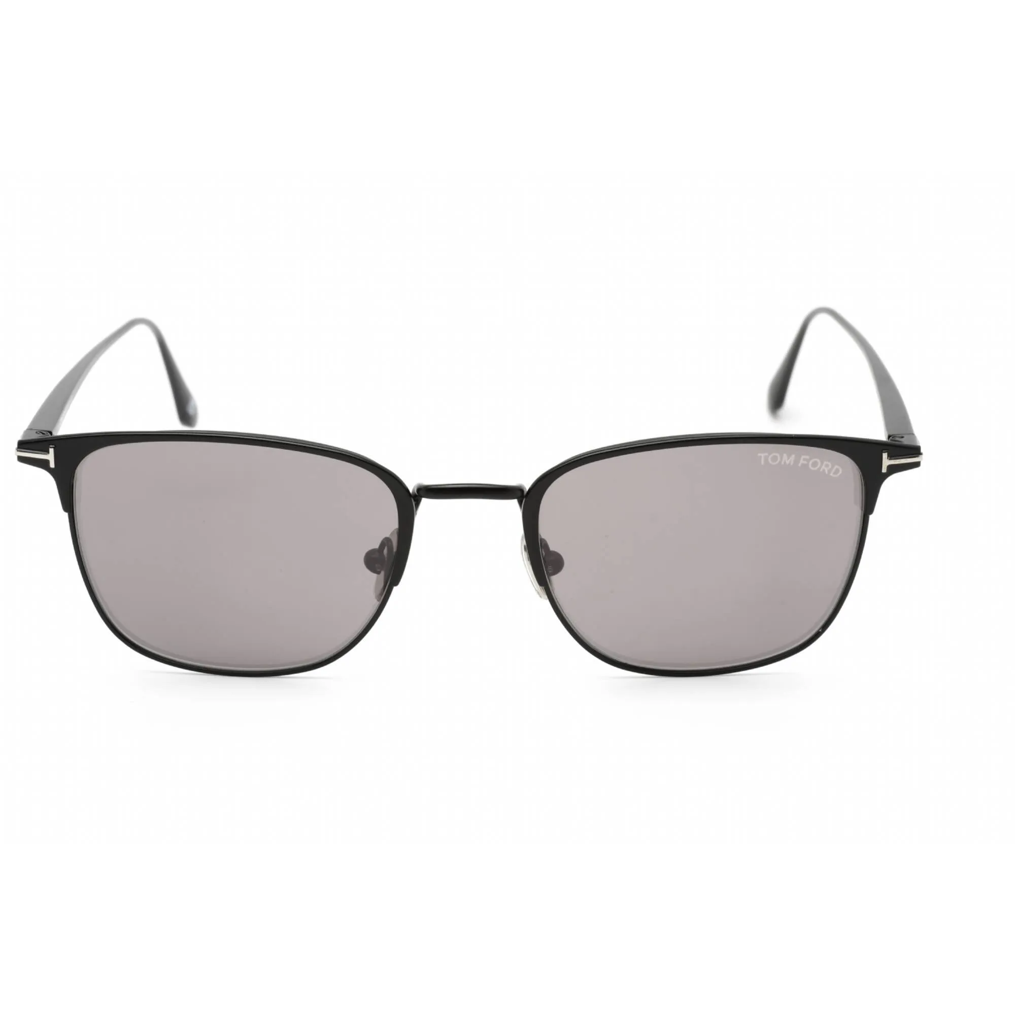 Tom Ford Men's Sunglasses - Matte Black Rectangular Metal Full Rim Frame | FT0851 02C